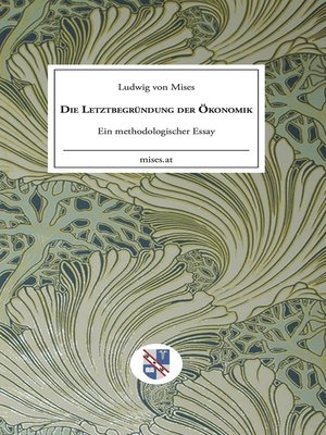 cover image of Die Letztbegründung der Ökonomik